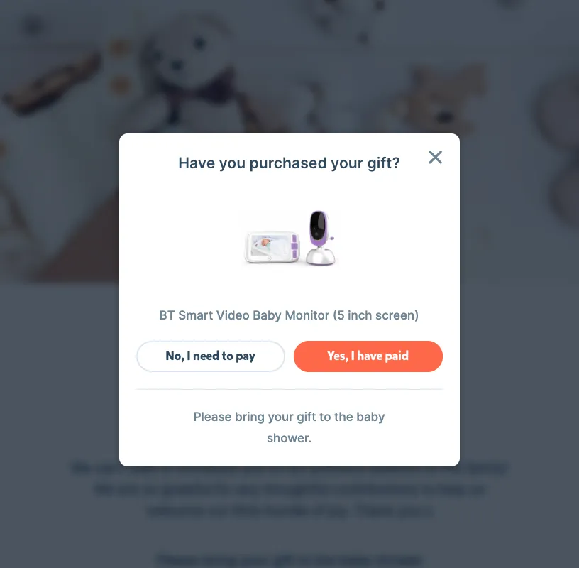 Loved ones buying gifts